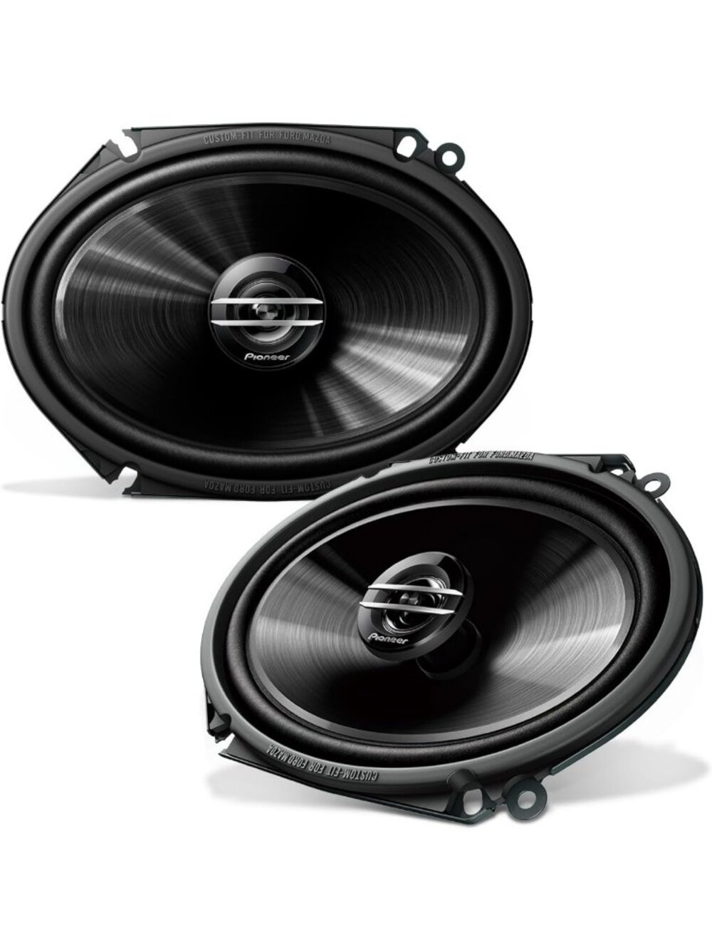 High-Power 6x8 Inch 2-Way Coaxial Car Speakers - 250W Max Sound Quality